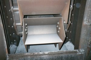 Close-up of a bucket from MHE